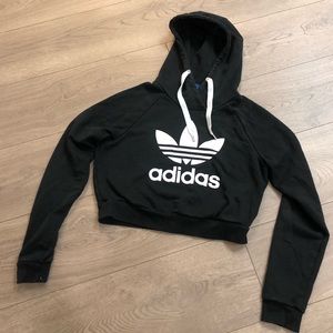 Adidas Crop Long Sleeve Sweatshirt
